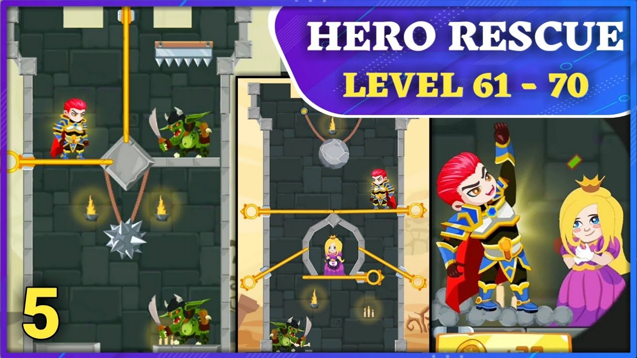 Hero Rescue Level 68 with Hero Rescue All Levels 61- 70 | Hero Rescue ...