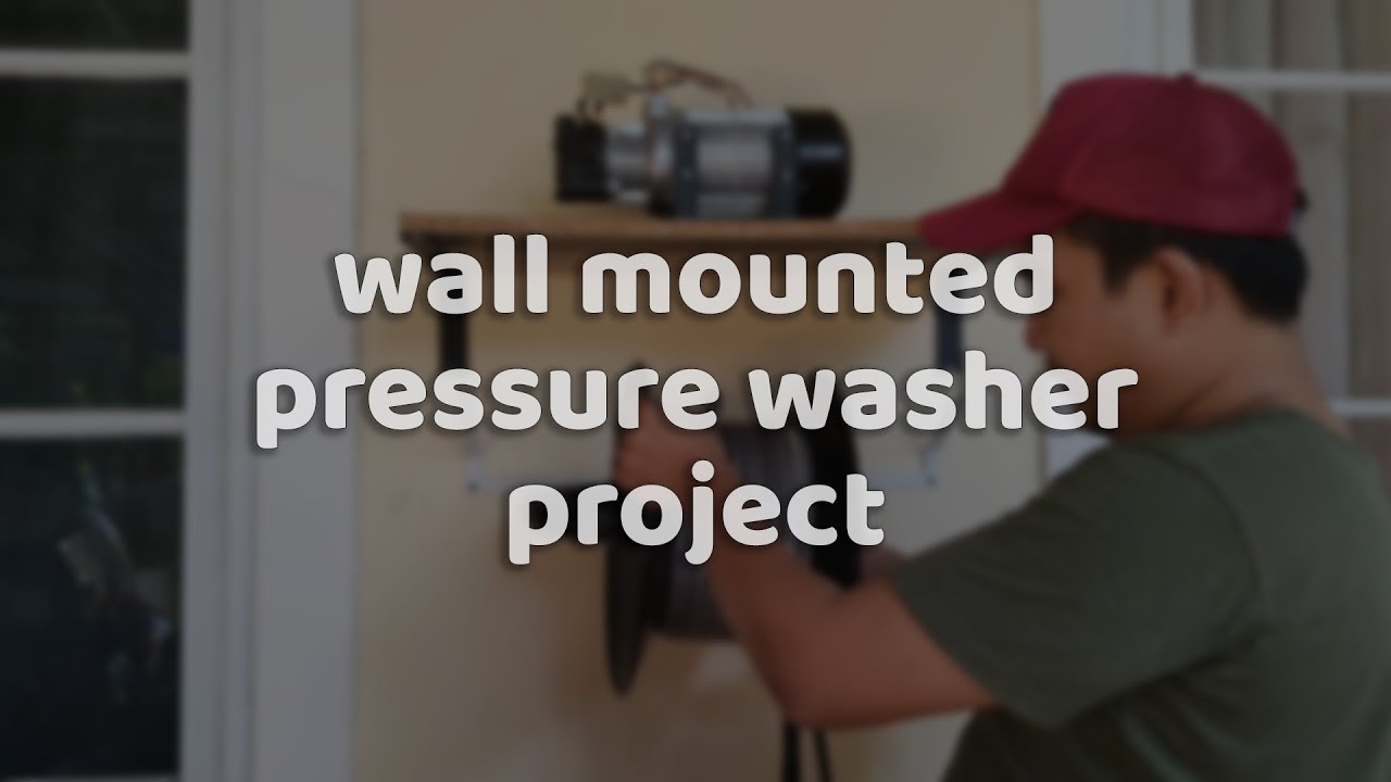 Wall Mounted Pressure Washer - YouTube
