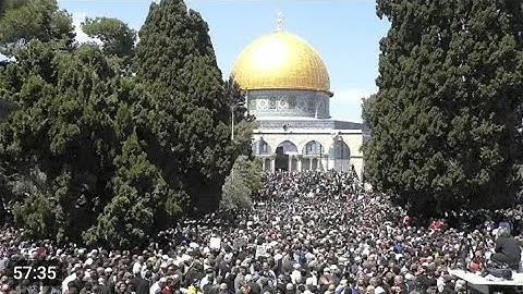 لأول مرة من رحاب المسجد الاقصى المبارك يتالق شيخنا الشيخ مصطفى اللاهونى فى تلاوة مرئية خاشعه