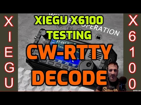 XIEGU X6100 - CW RTTY BPSK Decode Function