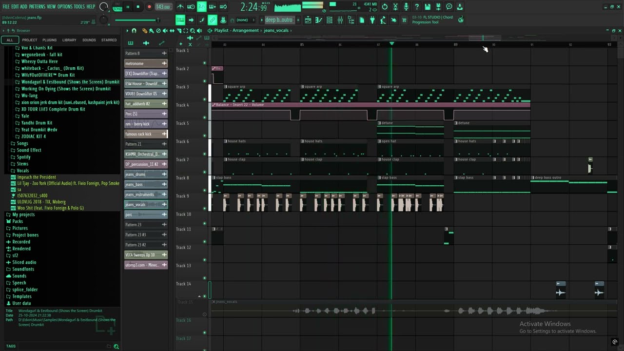 2hollis - jeans (full instrumental remake) 99.9% ACCURATE