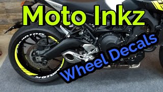 MotoInkz Motorcycle Wheel Decals FZ-09 MT-09