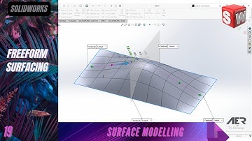 Freeform Surfacing | Surface Modeling | Solidworks Tutorial | Stage #19 Eng AER Int.