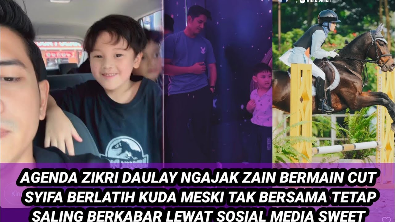 AGENDA ZIKRI DAULAY NGAJAK ZEIN BERMAIN CUT SYIFA BERLATIH KUDA MESKI TK BERSAMA TTP SALING BERKABAR