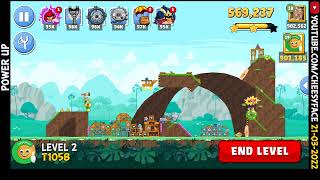 Final Score Level 2  Power UP Angry Birds Friends Tournament 1058 Walkthrough 21 03 2022