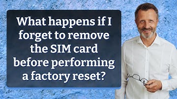 What happens if I forget to remove the SIM card before performing a factory reset?