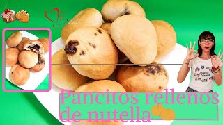 Pancitos relleno de NUTELLA [RECETA MEGA FACIL] / Pansteleria