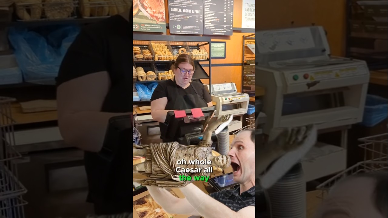 Throwback to that one time the Romans invaded Panera #panera #romanempire #cosplay #legion #bread