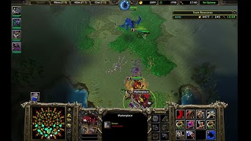 Warcraft 3 - 12 v 12 AI on Leviathan custom map #2 (full, no crash)