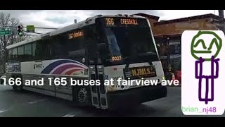 ⁴ᵏNew Jersey Bus Series: 166 and 165 buses @ fairview avenue ( read desc )