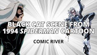 black cat scene from 1994 spiderman cartoon