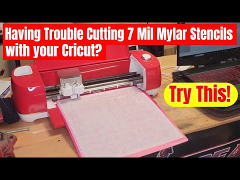 Cut Airbrush Stencils with 7 mil Thick Mylar on a Cricut - How To