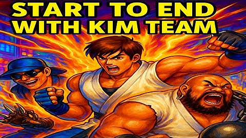 KOF 97 Full Gameplay | Start to End with Kim Team | King of Fighters 