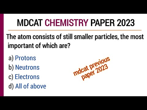 mdcat solved paper