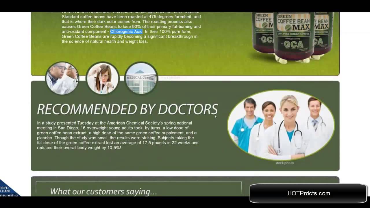 Green coffee beans extract side effects YouTube