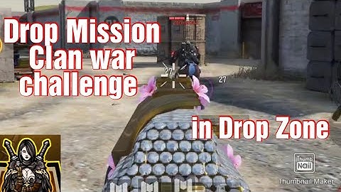 Drop Mission Clan war challenge in Drop Zone COD mobile