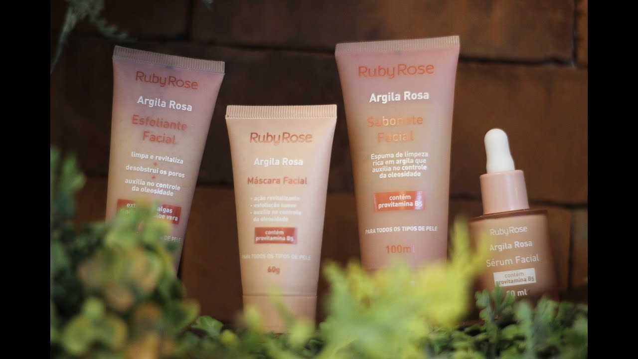 TESTEI A LINHA DE SKIN CARE RUBY ROSE #ARGILAROSA #CUIDADOS FACIAL