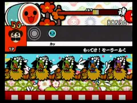 太鼓の達人Wii1　もってけ！セーラーふく　かんたん