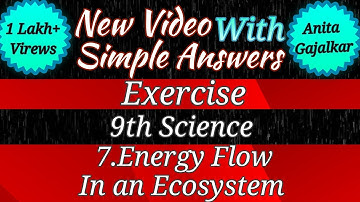 9th science chapter 7 question answer । energy flow in an ecosystem exercises । 7 energy flow in an