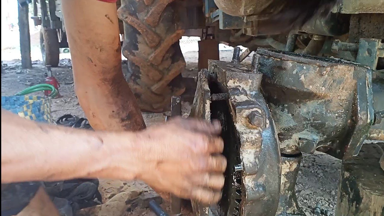 hồ miền nam xe cày iseki hai cầu bị hư hỏng cầu trước ong tài xế tự tháo tự sửa và cái kết