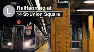 Rush Hour (L) Train Action at 14th Street-Union Square