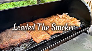 Smoking A Full BBQ Spread | Dino Ribs | Chicken | Glizzy’s