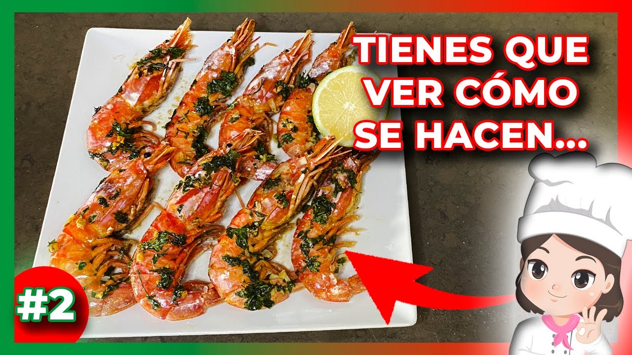 🍤GAMBONES al HORNO🍤con ¡AJO y PEREJIL! 🎄La Manera MÁS FÁCIL de PREPARARLOS🎄