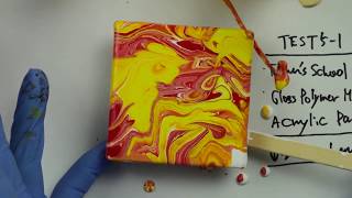 9 Pouring 2. Gloss Polymer Medium X Elmers School Glue