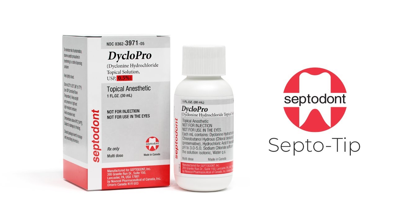 SeptoTip DycloPro Topical Anesthetic YouTube