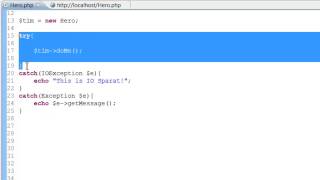 PHP OOP Svenska   28   This is Exception