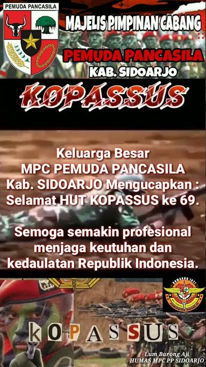 Story WA 30 detik Pemuda Pancasila di HUT KOPASSUS ke 69