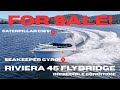 FOR SALE! RIVIERA 45 FLYBRIDGE with SEAKEEPER GYRO and UPRATED ENGINES! "Big Blue"