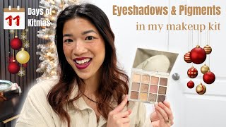 KITMAS DAY 11: Eyeshadow palettes, singles + pigments