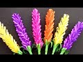 How to make beautiful lavender paper flowers  very easy diy crafts
