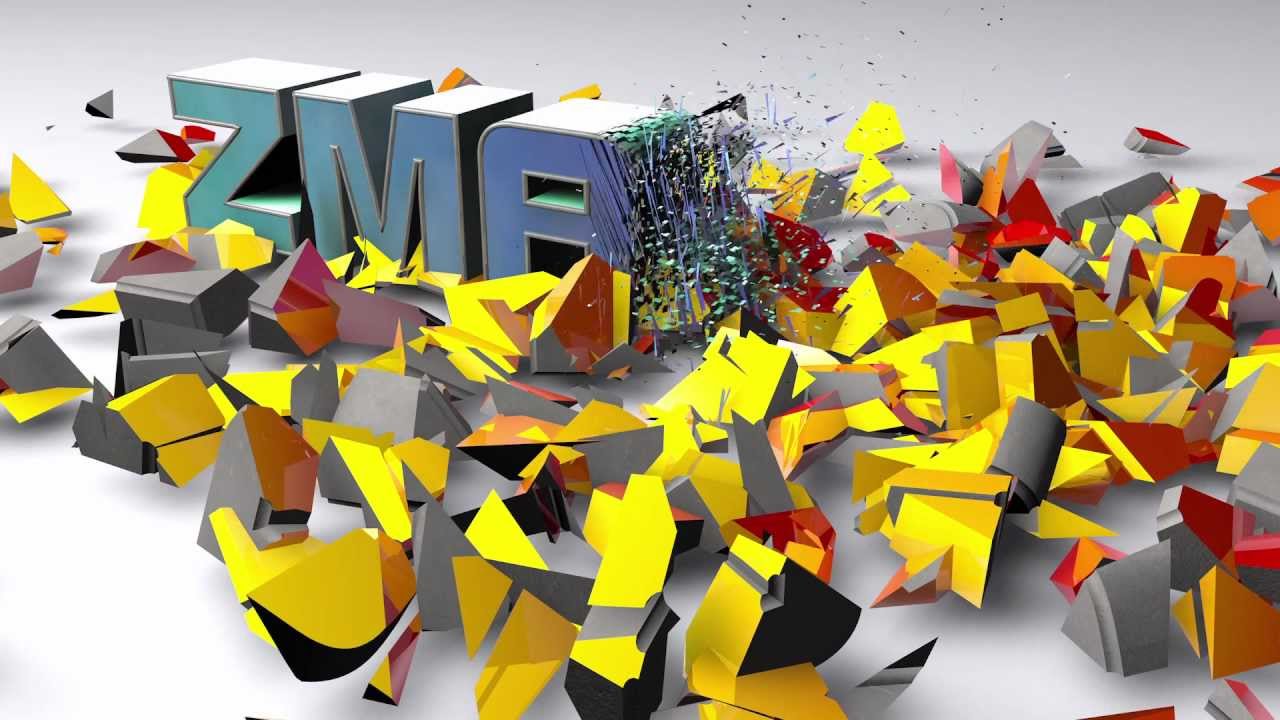 ZMASS Crack and Shatter Text Animation