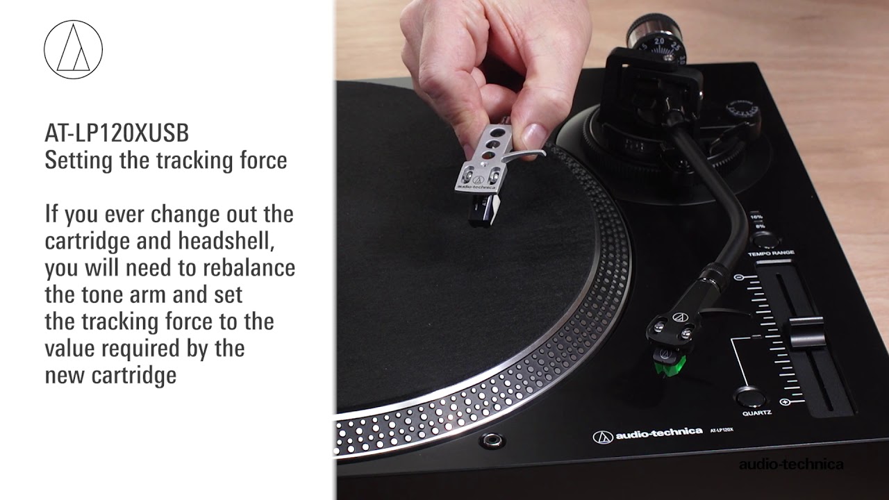 Audio-Technica At-LP120 Turntable Tonearm & Cartridge Setup Guide 