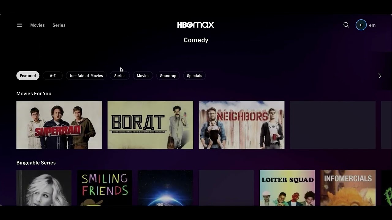 HBO MAX Search Task - YouTube