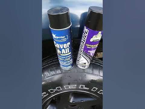 Walmart untouchable tire shine vs coverall tire shine - YouTube