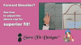 Forward Shoulder Sleeve Cap Refinement by Elsabe Hurn - Sure-Fit Designs South Africa