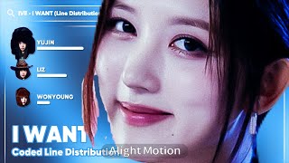 IVE - I WANT (Coded Line Distribution)