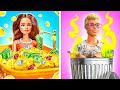 ¡Oh no! Ken y Barbie están Perdidos | Trucos y Manualidades de Transformación de Rico vs Pobre