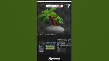 Palm Tree in Blender 3d short #blender  #blendercourse #polyeevee