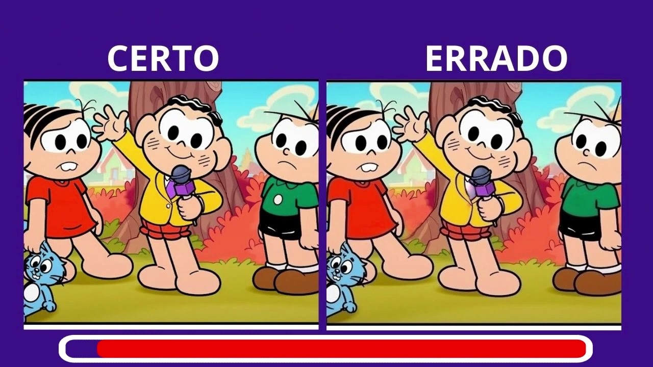 Encontre os 7 erros da Turma da Mônica/Amigo Quiz