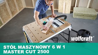 Stół do cięcia i platforma robocza  MASTER cut 2500 - 6 funkcji | wolfcraft