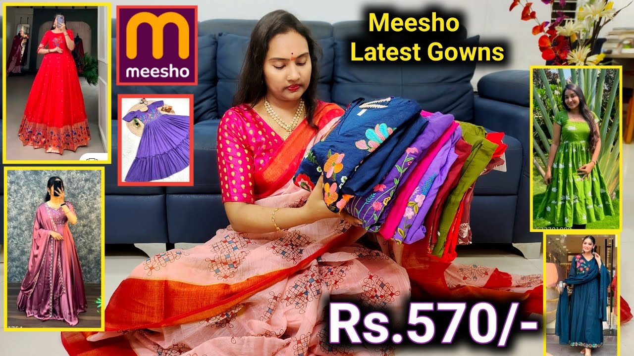 Meesho Gowns collections👌 ఇంతవరకు ఎవ్వరూ చూపించని కొత్తవి😍 Dont Miss New Models 
