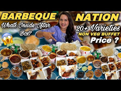 😍BARBEQUE NATION IFTAR NON-VEG BOX GOT FREE DESSERTS🤩|TheKaviVlogs