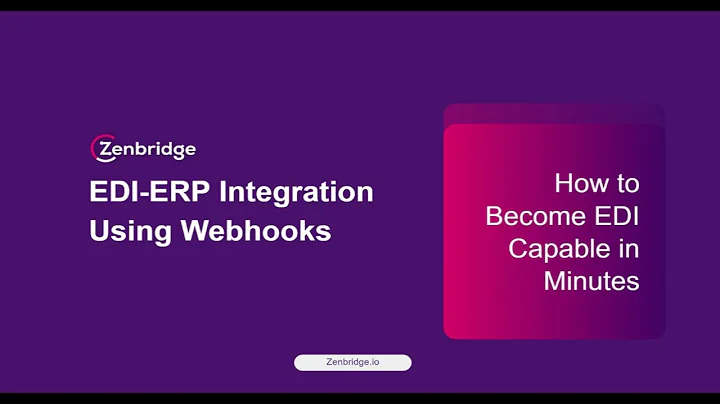 ERP EDI Integration Using Webhooks