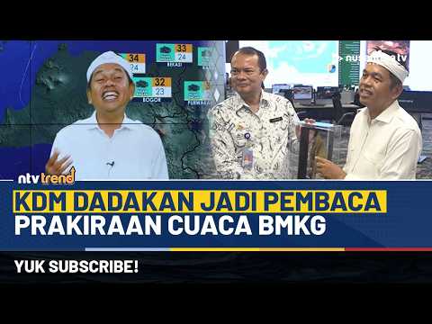 Momen Seru KDM Jadi Pembaca Prakiraan Cuaca Dadakan saat Kunjungan ke BMKG | NTV