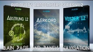 Audiofier- Randomisers Series 1.2 - Main Page And Navigation