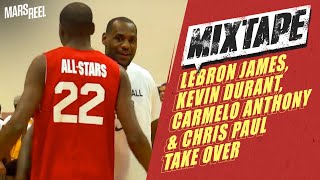 Lebron james, kevin durant, carmelo anthony & chris paul take over
goodman vs. melo league showdown!